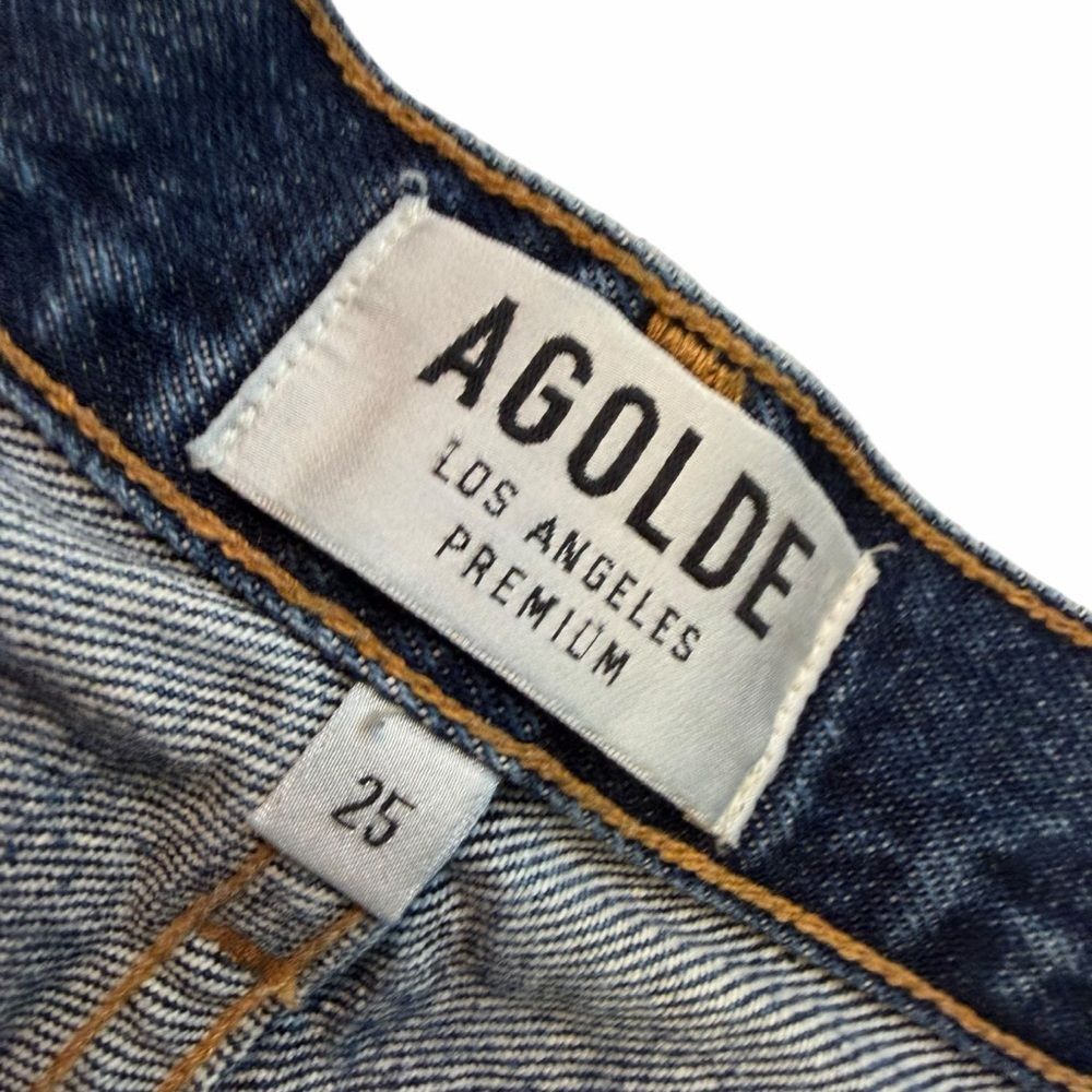 Agolde Pinch Waist High Rise 90s Loose Fit Psyche distressed straight jeans 25 - Picture 11 of 11